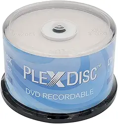 PlexDisc Disco de Mídia Gravável com Marca de Logotipo Dvd-R 4,7 Gb 16X - Eixo de 50 Discos (Ffp) 632-814-Bx