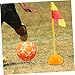 Mipcase Soccer Corner Flag Base Agility Pole Holder for Soccer Training Outdoor Sports Easy to up Sturdy Construction Versatile Use for and Drills