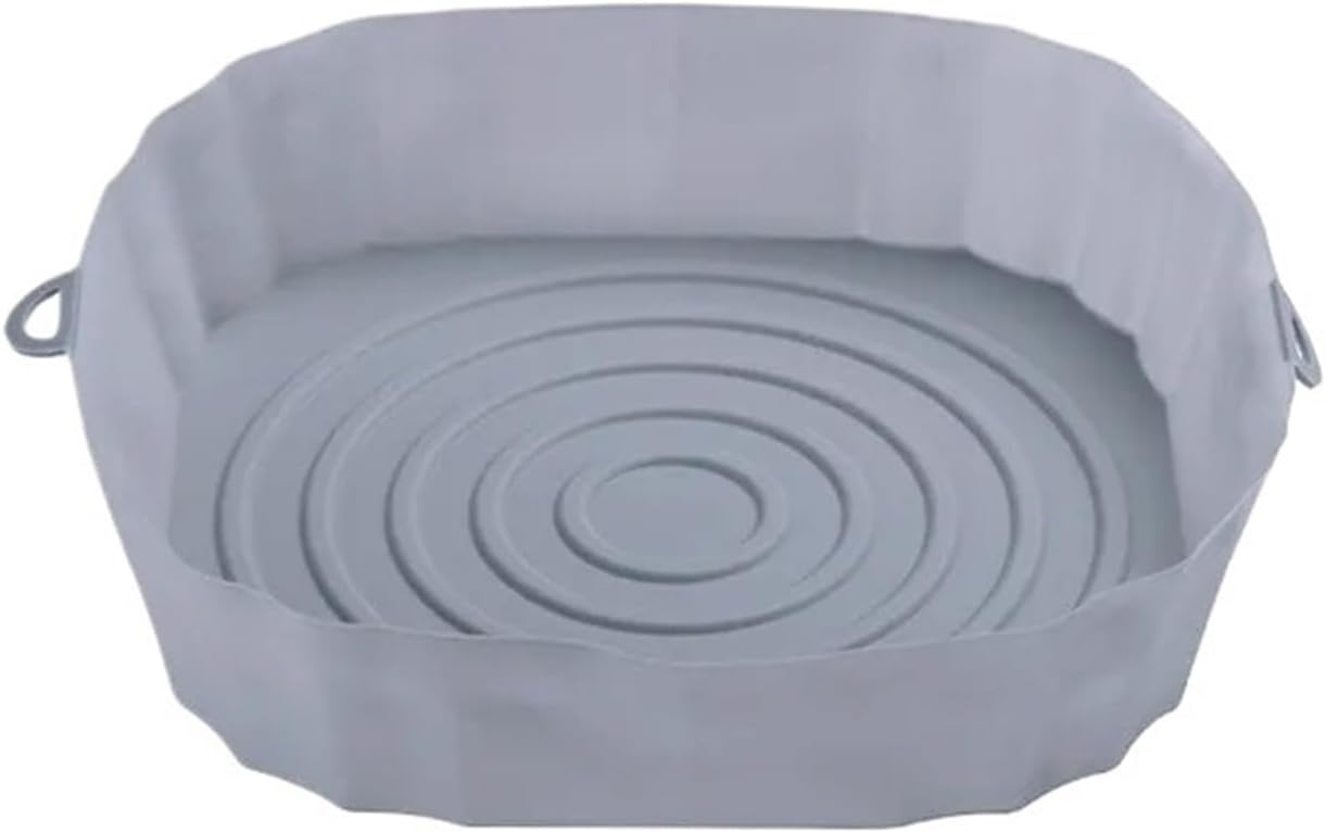 3 Pack Silicone Basket for Air Fryer Oven Baking Tray Silicone Mold Reusable Baking Tray Liner Kitchen Accessories(Grey 3pcs) 3 Pack Silicone Basket for Air Fryer Oven Baking Tray Silicone Mold Reusable Baking Tray Liner Kitchen Accessories(Grey 3pcs)