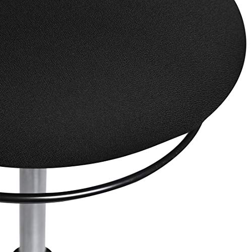 Image of Seville Classics Modern Ergonomic Pneumatic Height Adjustable 360-Degree Swivel Stool Chair, for Drafting, Office, Home, Garage, Work Desk, Black, airLIFT Sit Stand Balance and Wobble