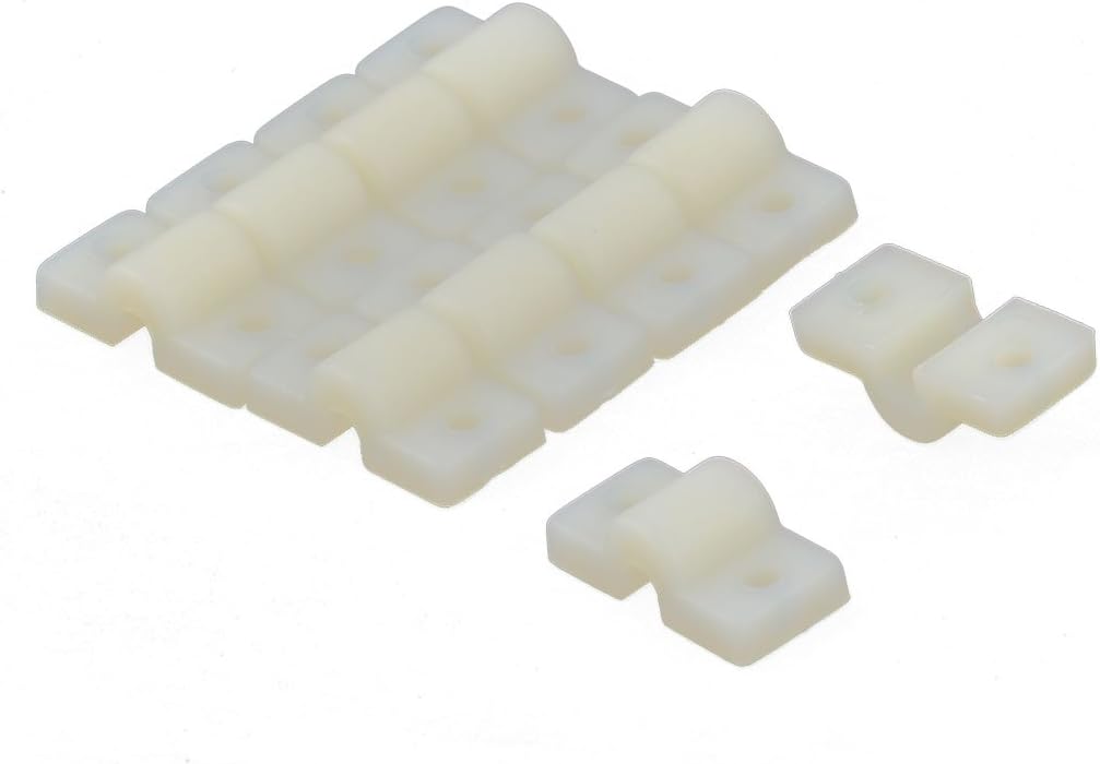 Aexit 10PCS Beige Nylon Clevis Clip Push Rod Connector 1.8mmx27mm (model: L5274VIX-6769MQ) Para RC Plane