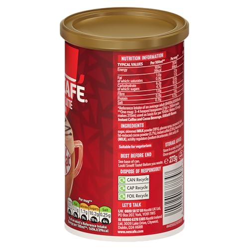 Image of CHOCOLATE LIBRARY NESCAFE KitKat Latte Instant Coffee Mix, Chocolate Wafer Flavour, 273 g