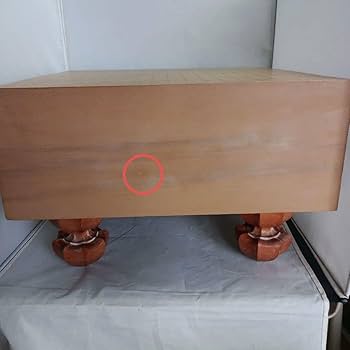 【美品】本格で重厚！碁盤（桂木材、へそあり）＆碁笥（けやき木材）＆碁石ハマグリ 美品】本格で重厚！碁盤（桂木材、へそあり）＆碁笥（けやき木材