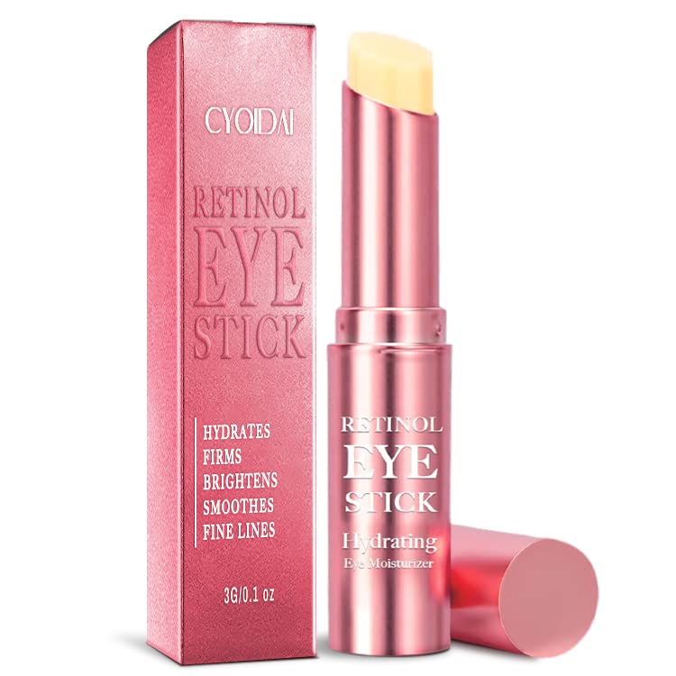 Retinol Eye Stick, Retinol Eye Cream for Dark Circles, Reducing Fine Lines Eye Balm Stick, Smoothens Wrinkles in 3-4 weeks, Eye Stick for Puffiness of the Eye