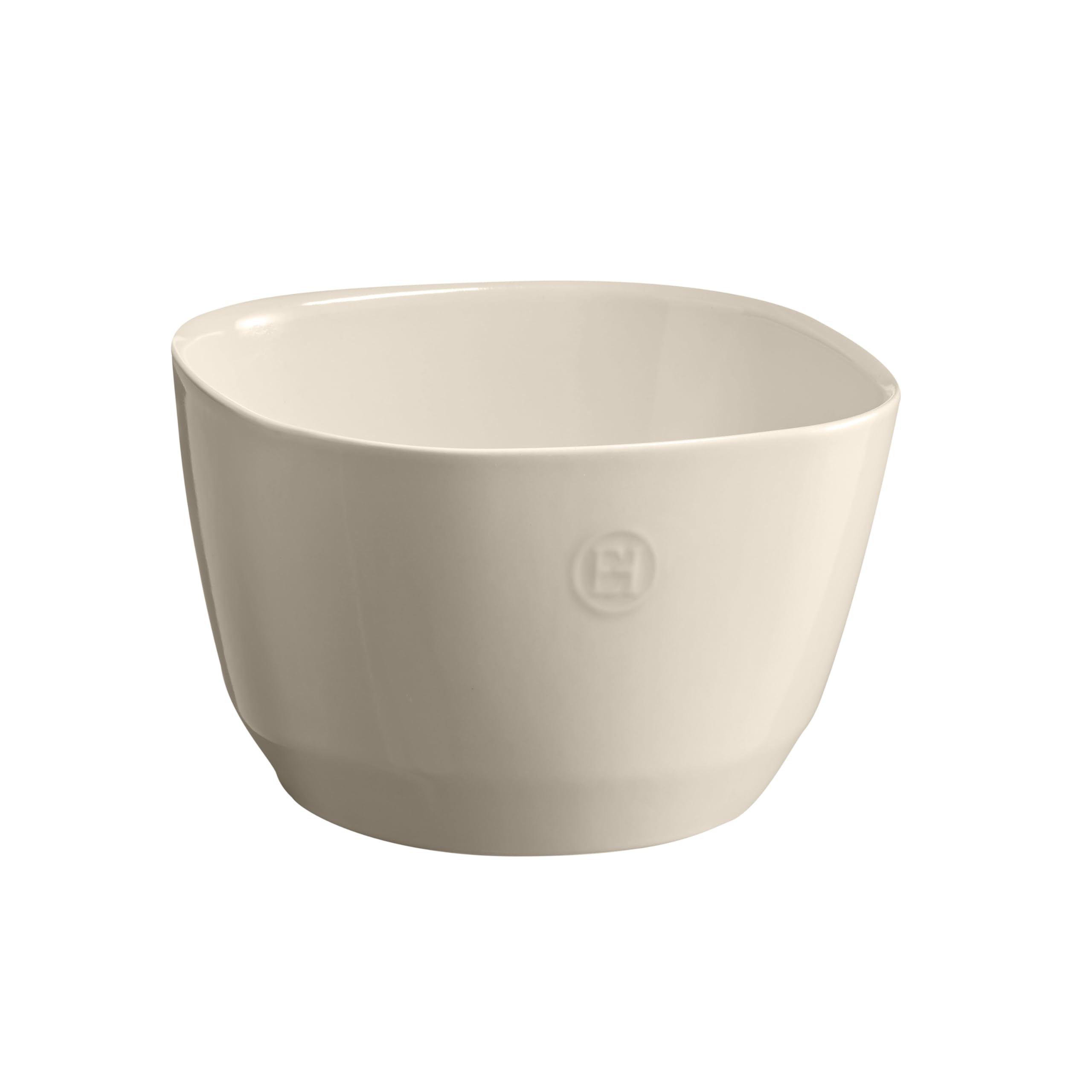 Emile Henry Made in France Ceramic Medium Salad Bowl 8.75"x 8.6"x 5.5"- 3.5Qt |Clay