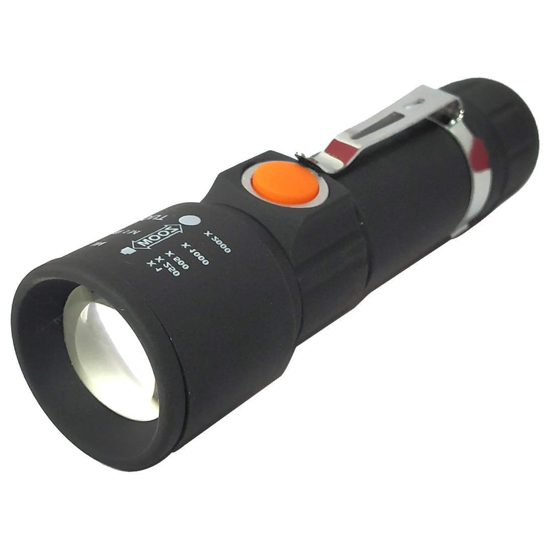 HOVR Portable USB Mini Rechargeable Flashlight XM-L T6 LED High Power Zoom Torch (Black, Abs) (B084LZFJZ7) Amazon Price History, Amazon Price Tracker