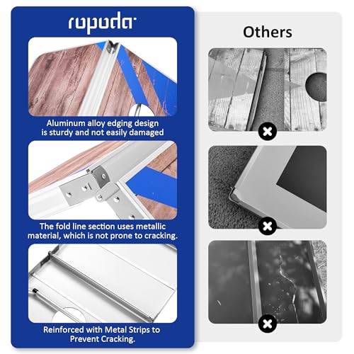 Image of ropoda Cornhole Board Set with Score Sheet, 4x2 /3x2 FT Regulation Size Corn Hole Games for Adults with Lightweight Aluminum Alloy Edging, Yard /Outdoor /Backyard Games