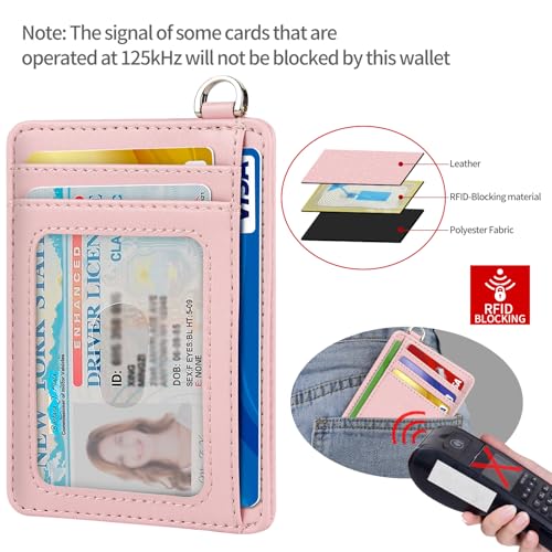 Image of Slim Minimalist Front Pocket Wallet, RFID Blocking Credit Card Holder Wallet with Detachable D-Shackle for Men Women