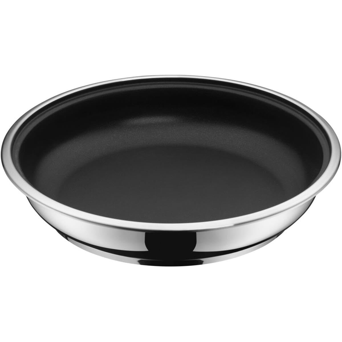 WMF Click&Serve 3-częściowy zestaw patelni 28 cm 24, ze zdejmowanym uchwytem, indukcja, powłoka ze stali nierdzewnej Cromargan, nadaje się do piekarników
