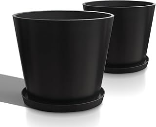 Wide Planters for Outdoor Plants, Extra Large Indoor Flower Pots for Gar...