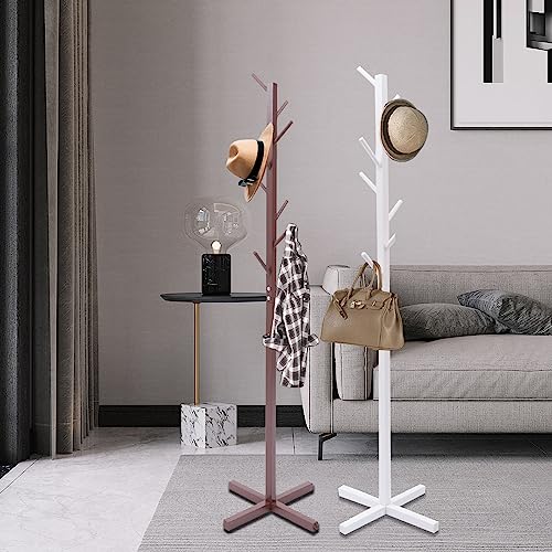 Perchero de madera noble con forma de árbol moderno y acabado premium para dormitorio 4