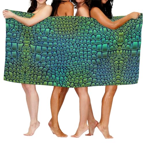 Serviette de bain douce imprimé alligator pour votre bien-être - 8