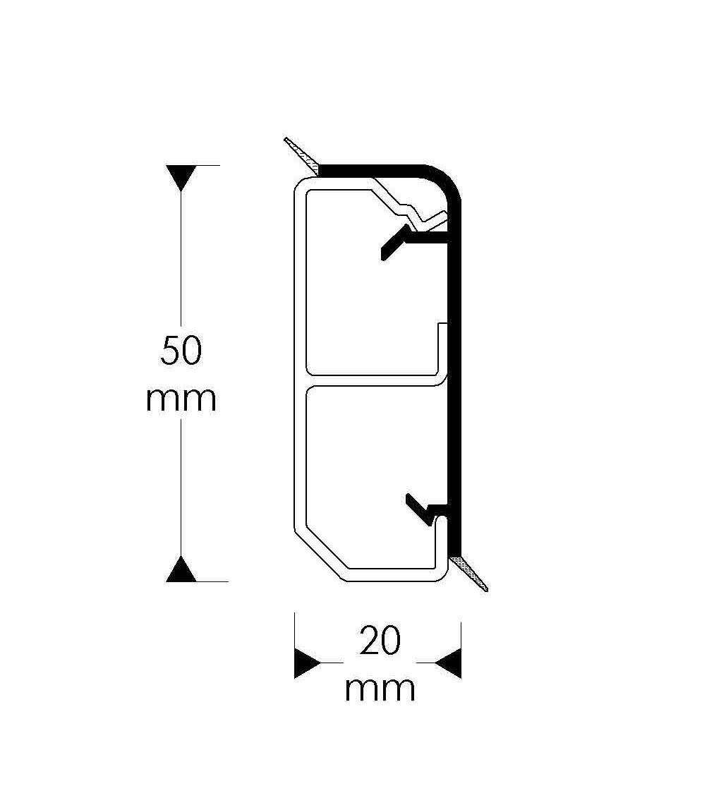 Habengut 6 m Sockelleiste aus PVC, mit integriertem Kabelkanal, Farbe: Weiß, Höhe: 50 mm (4 Stück Länge 1,5 m) & Innenecke für Sockelleiste 50 mm aus PVC, Farbe: Weiß | Inhalt: 1 Stück