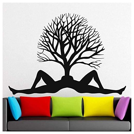Las Calcomanías Del Árbol De La Vida Darán Forma A Mujeres Y Hombres Juntos Pegatinas De Vinilo Decoración De Árboles Desnudos Papel Tapiz De La Sala De Estar 82 * 57C M