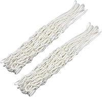 UyuECCL 2-Pack 12-Loop All-Weather Basketball Net - Ultra-Durable Anti-Whip Polyester Replacement for Indoor Outdoor Hoops