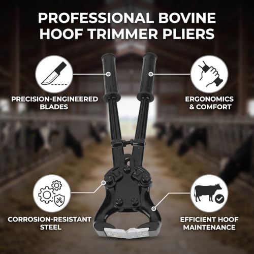 Image of Multifunction Cow Hoof Trimmer Nipper, Cow Hoof Pincers, Cattle Shoeing Pliers, Hoof Nipper, Farming Veterinary Equipment for Cow