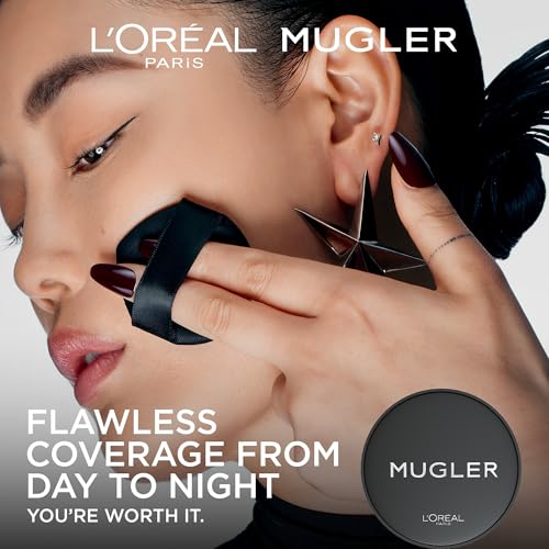 L'Oréal Paris x Mugler Limited Edition Cushion Foundation Illusion, Atmungsaktive Formel, langanhaltende & schwerelose Foundation… – Ansicht 2