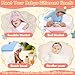 Flasoo 12 Pcs Baby Bath Towels Set for Infants Toddlers, 2 Pcs Animal Hooded Bath Towel, 2 Pcs Baby Burp Cloths & 8 Pcs Washcloths Set, Absorbent Soft Newborn Gift for Boys & Girls (Kitten & Bear)