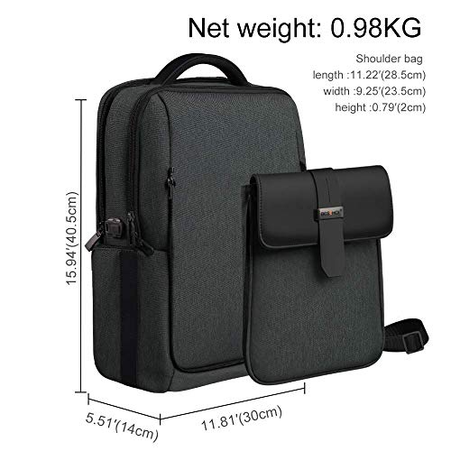Beschoi 15.6 Inch Laptop Backpack Detachable Large Travel Backpack With Usb Charging Port, Waterproof Outdoor Anti-Theft Computer Bag For Men And Women #TOP2
