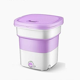 AIPZDJ Mini machine à laver portable pliable, pour chaussures automatique, 2,8 kg, capacité compacte, machine à laver pour appareils dormir, rose