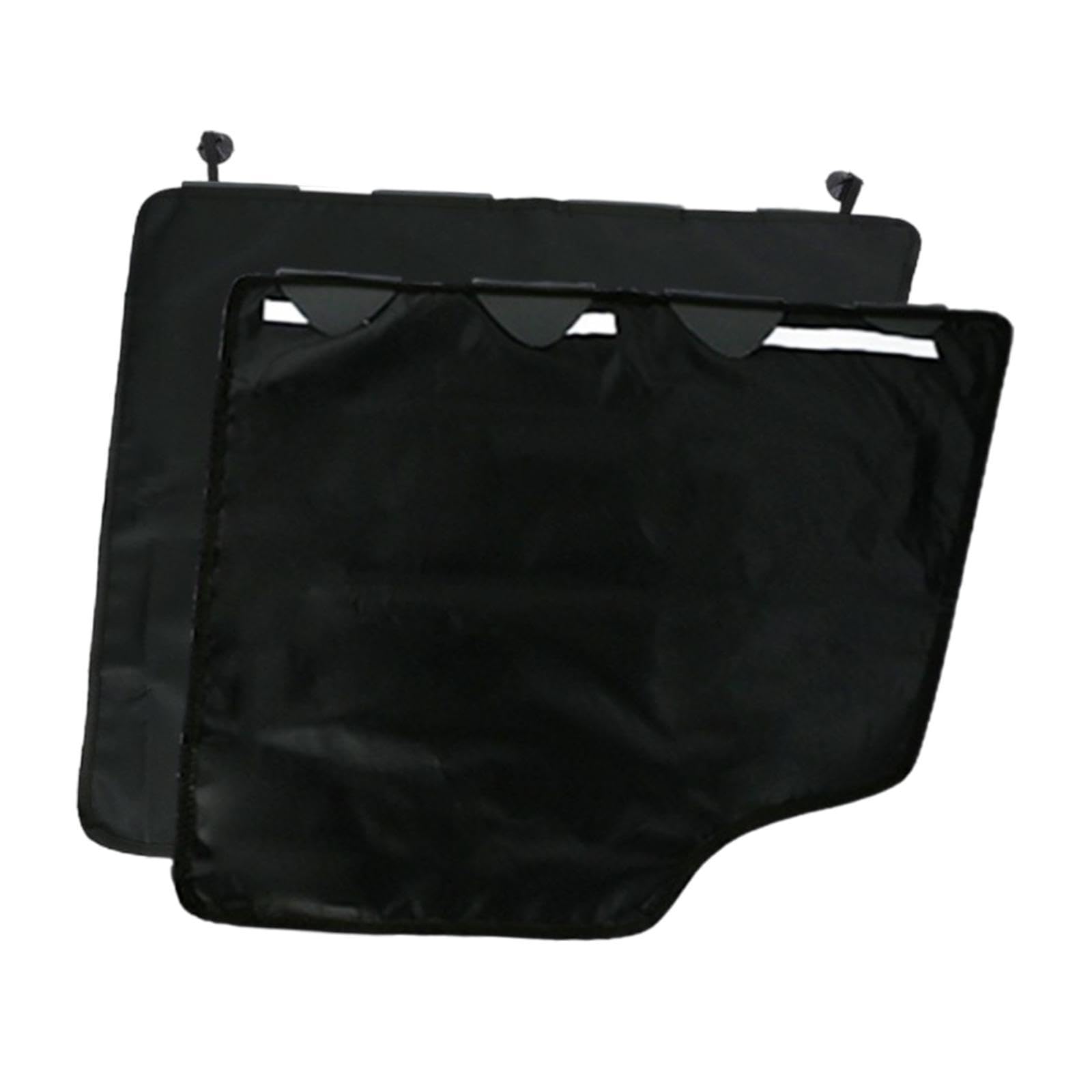 Lot de 2 de Portières de Voiture pour Chiens, Tapis Anti-Rayures pour Animaux, Lavables et Imperméables, avec Une Conception Résistante Au, Noir