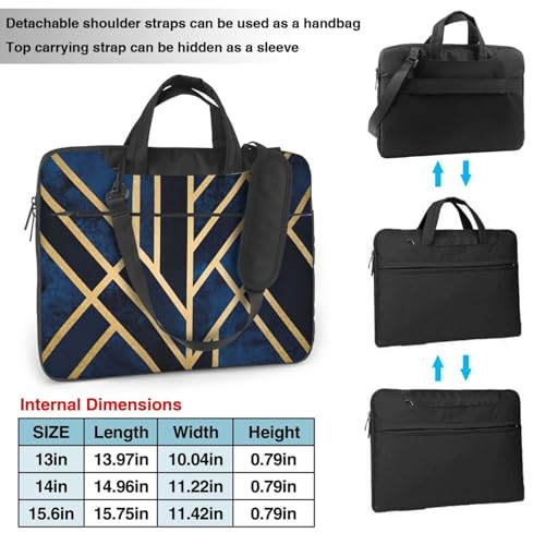 Sacoche pour ordinateur portable mixte avec sangle épaule réglable - 3