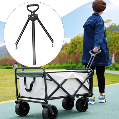 Aluminum Alloy Camping Cart Handle para Playa, Ancho 1.9 cm | Junta giratoria, resistente a la presión, fácil de jalar miniatura 5