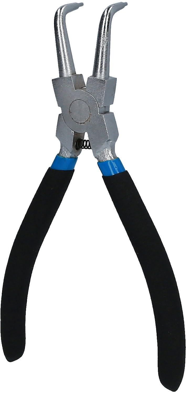 BRILLIANT TOOLS BT067004 Pinza per anelli Seeger per anelli di fissaggio interni, piegata, 175 mm [Powered by KS TOOLS]