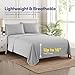1500 Supreme Collection King Sheet Sets Light Gray Silver - Luxury Hotel Bed Sheets and Pillowcase Set for King Mattress - Extra Soft, Elastic Corner Straps, Deep Pocket Sheets, King Silver Gray