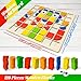 120 PCS Wooden Puzzle Blocks,Commodum Colorful Shape Pattern Montessori Tangram Educational Toys, Kindergarten Classic Educational Geometric Blocks with Cards Puzzles Toys Gifts for Kids Ages 3+