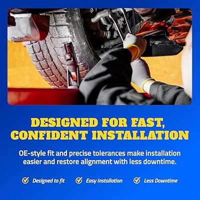 MOOG Inner (At Connecting Rod) Steering Tie Rod End - Front Lower Suspension Joint - Heavy Duty - Precision Fit Joint with Greaseable Bearing Socket