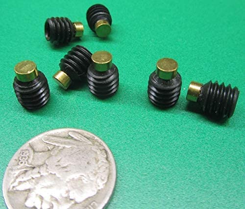 Black Oxide Steel Brass Tip Set Screw 5/16