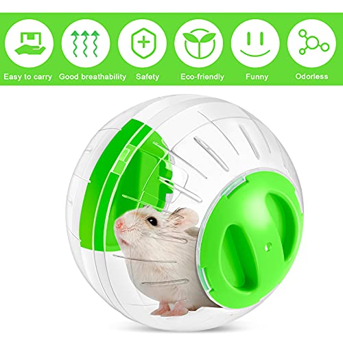 2 Pieces Hamster Exercise Ball Small Animals Hamster Toy 4.8 Inch