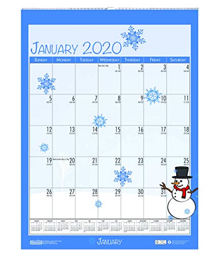 House of Doolittle 2020 Monthly Wall Calendar, Seasonal, 12 x 16.5 Inches, January - December (HOD339-20)