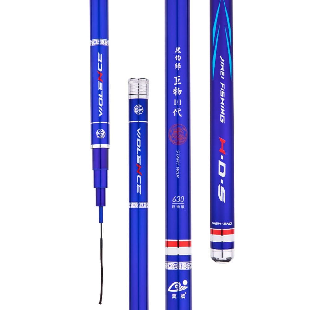 YADLCR 4.5M-13M Telescopic Fishing Rod– 10H19 Action, Carp Rod Big Game Rod – Hand Rod