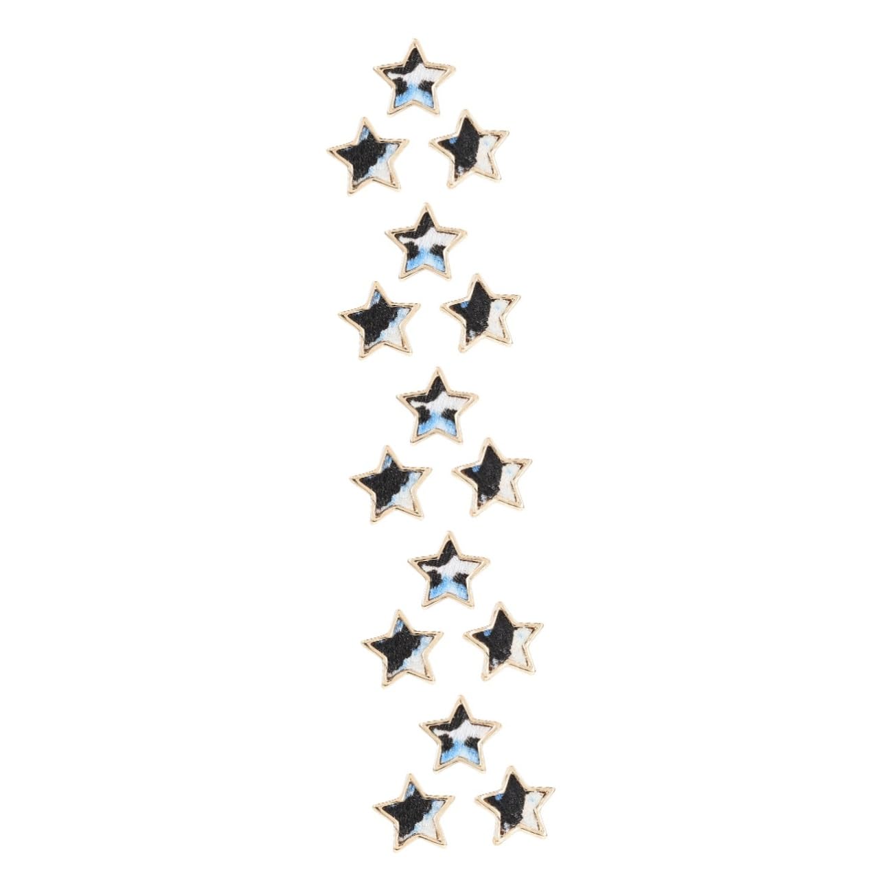 Uonlytech 15pièces Accessoires Décoratifs Pour Bracelets De Montre Inoxydable Étoiles Émail Pour Personnaliser Votre Bracelet Silicones