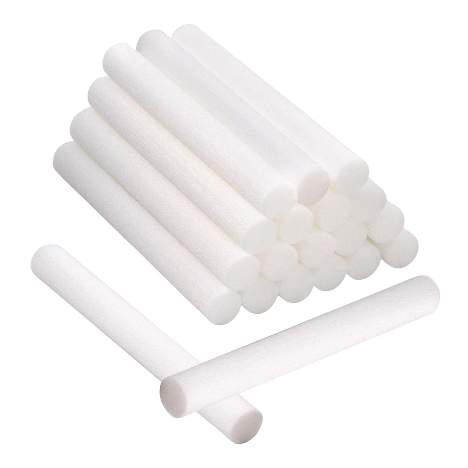 Fenteer 20Pcs Humidifier Filter Swab Essential Oil Diffuser Wicks Car Diffuser Refill Swab for Humidifiers Travel, 10mm