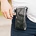 Moonster Leather Phone Holster – Genuine Full-Grain Buffalo Leather Pouch 7”H x 3.5