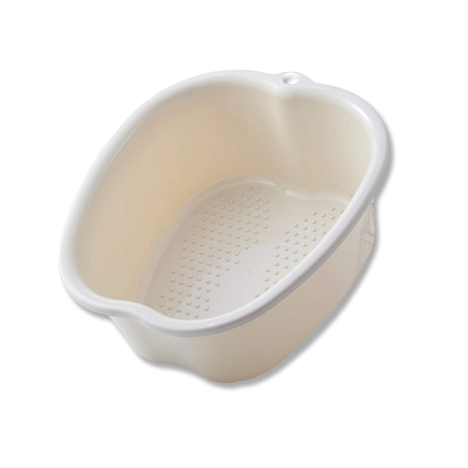 AGUDOULarge Spa Foot Bath Bowl, Sturdy Plastic Detox Foot Soak Bowl, Massage Foot Bowl Pedicure, feet soak, Toe Nails, Ankles, Thick Extra Foot Bath Spa For Remove Dead Skin, Calluses