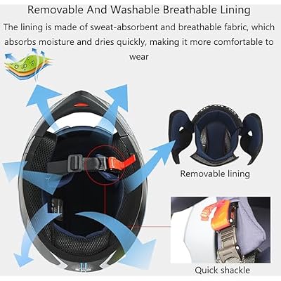 Motorbike Open Face Bluetooth Helmet, Retro Adult Jet Motorcycle Helmet, DOT Approved Anti-Fog Dual Visor Bluetooth Helmet, Flip-Up Motorcycle Modular Helmet