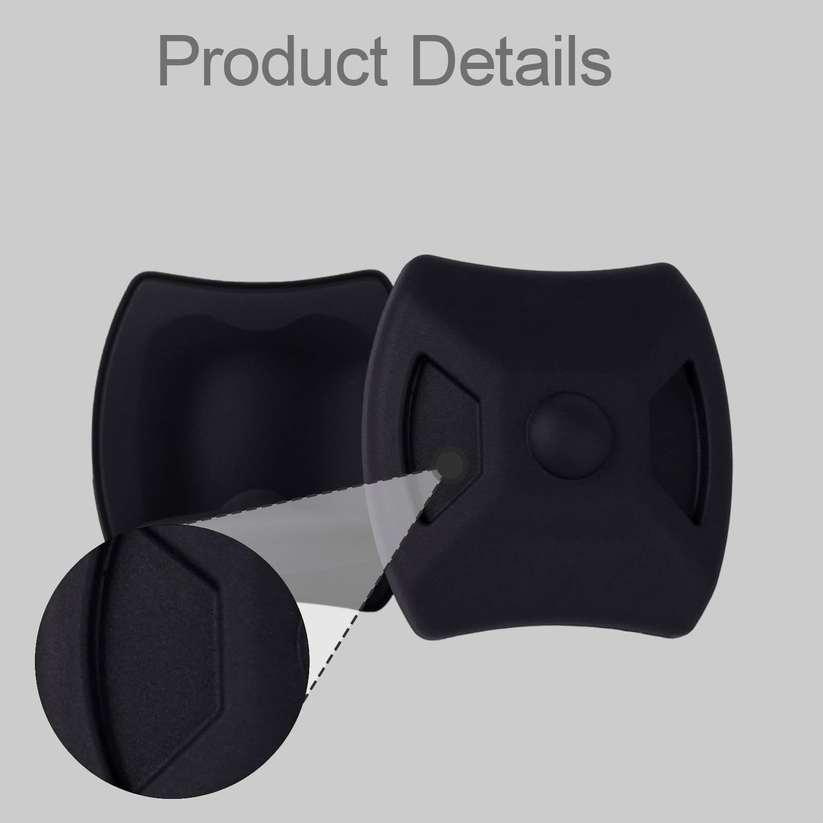 F Fityle Lot 2 poignées Musculation légères en Silicone Souple pour haltères et Barres Musculation. Protection optimale des Paumes.