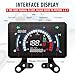 MAIMEIMI Motorcycle Speedometer Cluster Mechanical Digital Speedometer for Moto with LCD Screen Motorcycle Speedo Meter Dashboard with MPH, Tach, Odo, Oil Level, Time, 5 Gear, Volt