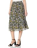 Con forro PIECES Pcviana HW Midi-Falda D2d, Negro 1, S para Mujer