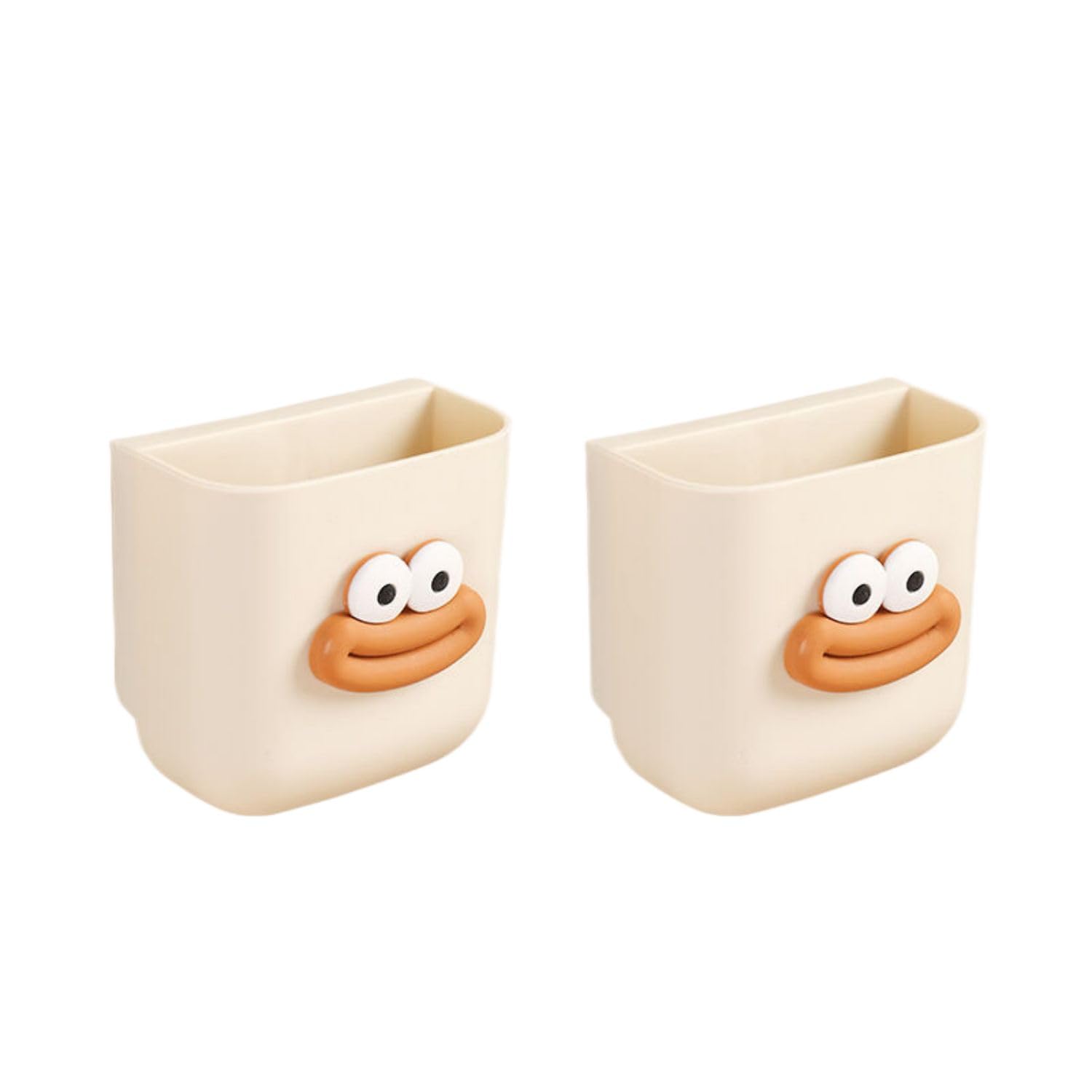Étagères de rangement multifonctions armoire de salle de bain et cuisine jaune lot de 2