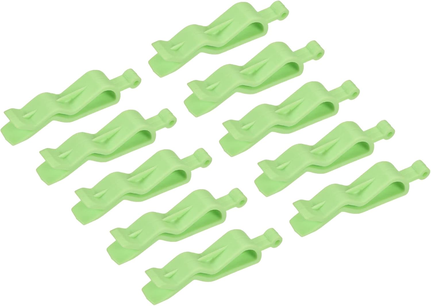 MECCANIXITY Garbage Bin Clip, Kitchen Trash Can Bag Clips Waste Basket Garbage Bin Clamp Bag Clip Green, Pack of 18