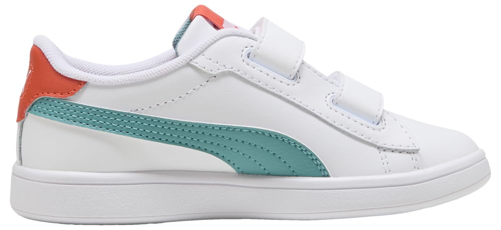 PUMA Baskets à Fermeture Facile en Cuir Smash 3.0 Enfant
