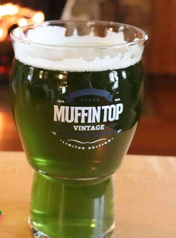 Miniatura 8 de Brewing America Muffin Top - Vasos de cerveza nucleados  Vaso de pinta  Sidra, soda, regalos de cerveza artesanal (blanco) (individual)