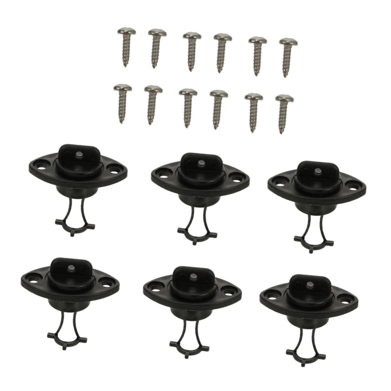 UKCOCO Wasserdichter Stecker Kayak Accessories bootszubehör motorboot Marine-Ablassschraube Marinezubehör Kajakstopper für Ersatz Kajakzubehör Rumpf-Ablassschraube Abs Black