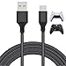 MENEEA Câble de charge USB de rechange en nylon tressé pour manette PS5 et Xbox Series X/S 5 m