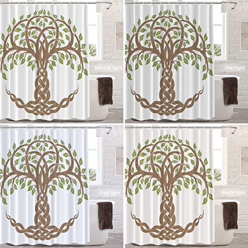 Batmerry Celtic Tree of Life Decorative Shower Curtain - Image 4